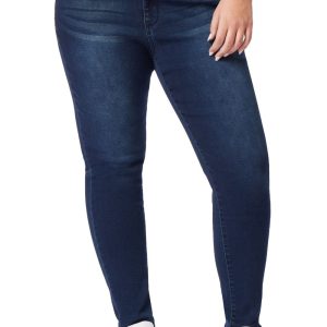 Dark washed slim-fit soft stretch jeans