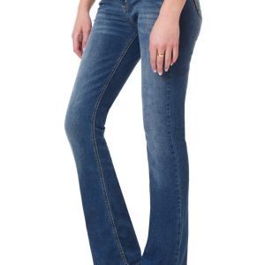 Everyday Mid-Blue Bootcut Jeans in Stretch Denim
