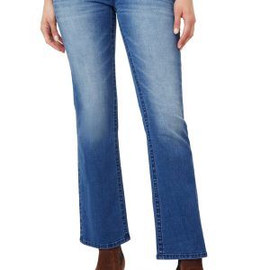 Women's stitching details flared jeans stitching details