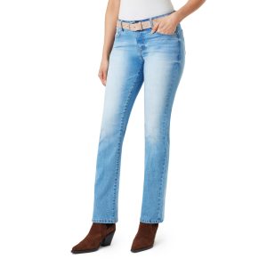 Women's light blue straight leg jeans